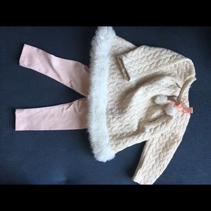 Adorable 6-9 month Max Studio sweater/tight set
